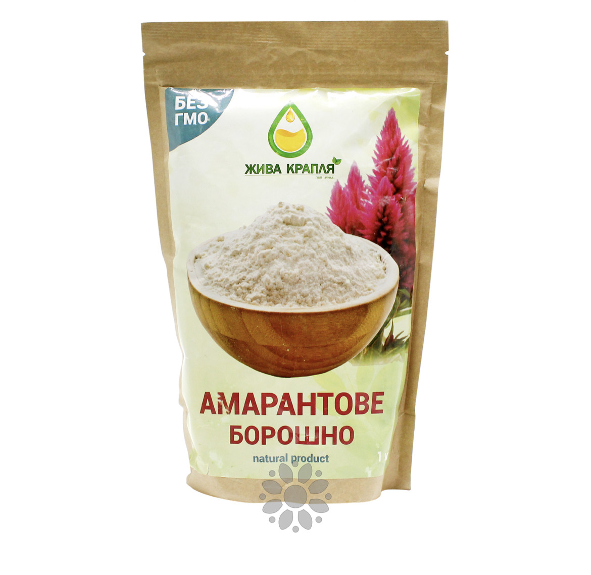 Амарантове борошно "Жива Крапля", 1 кг