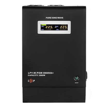 ДБЖ з правильною синусоїдою 48V LPY-W-PSW-5000VA+(3500Вт)10A/20A, фото 1