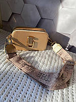 Женская сумка через плечо Marc Jacobs The Snapshot Gold Марк Джейкобс кросс - боди Золото