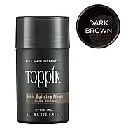 Загуститель для волос кератиновый Toppik 12 гр. (Топпик dark brown)