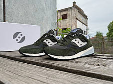 Чоловічі кросівки Saucony Shadow 6000 70441-45s Green Gray хакі Оригінал, фото 3