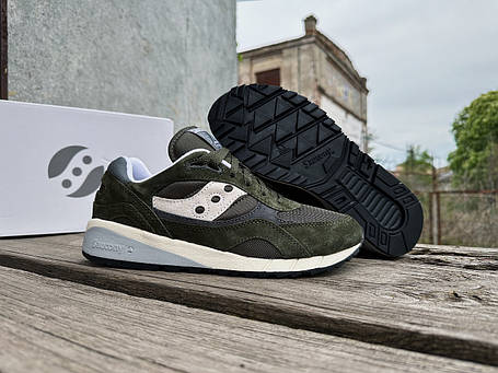 Чоловічі кросівки Saucony Shadow 6000 70441-45s Green Gray хакі Оригінал, фото 1