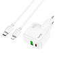 Адаптер сетевой HOCO Type-C to Lightning Cable Lucky dual-port charger set C111A |1USB/1Type-C, 30W/3A,, фото 8