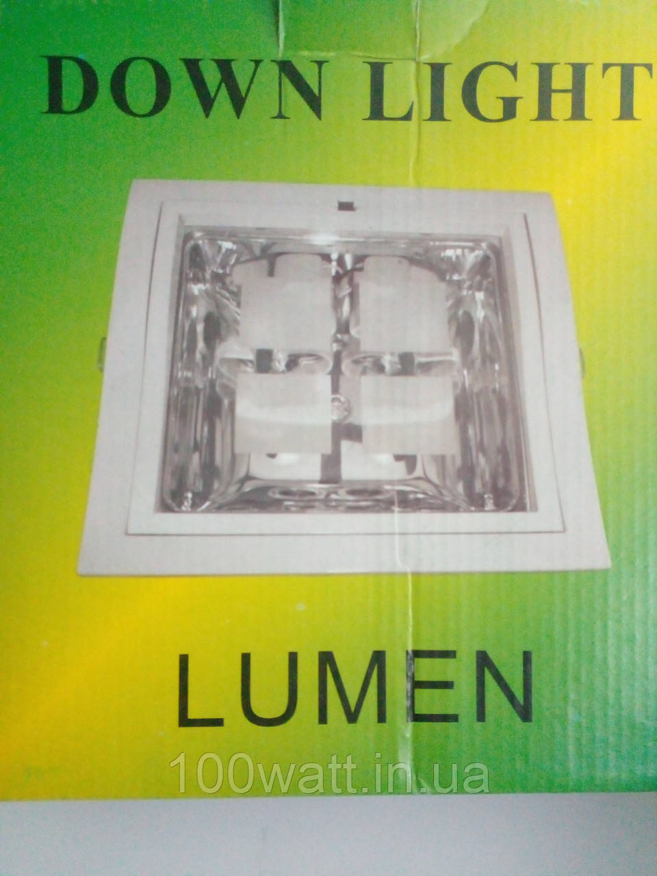 Світильник точковий вбудований DOWN LIGHT РТ-008 E27 2x26w Білий LUMEN