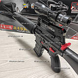Автомат на Орбіз на акумуляторі М16 Black, Приціл 4х, Ремінець, фото 6