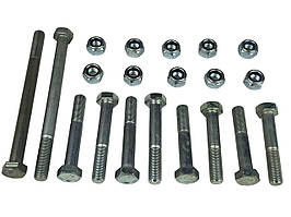 Болт реактивних тяг 2121, 21213, 21214, 2123 з гайками (к-кт 10 шт)