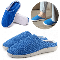 Домашние бамбуковые тапочки Cool Bamboo Anti-Fatigue Gel Slippers / Тапочки антиусталость / Гелевые тапочки