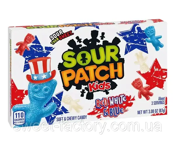 Sour Patch Kids Red White Blue 87g, фото 1