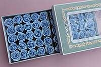 Голубая роза LUX-класса для создания роскошных неувядающих букетов и композиций из мыла