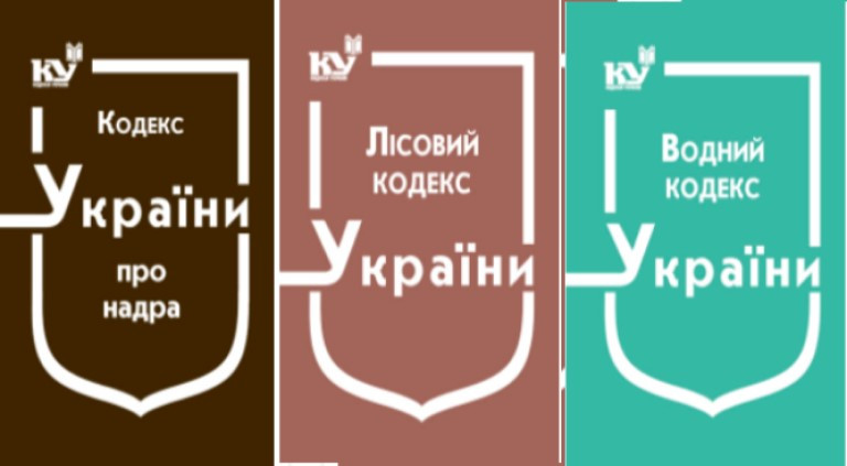 Комплект з 3-х кодексів. Про надра + Лісовий + Водний 2025 рік
