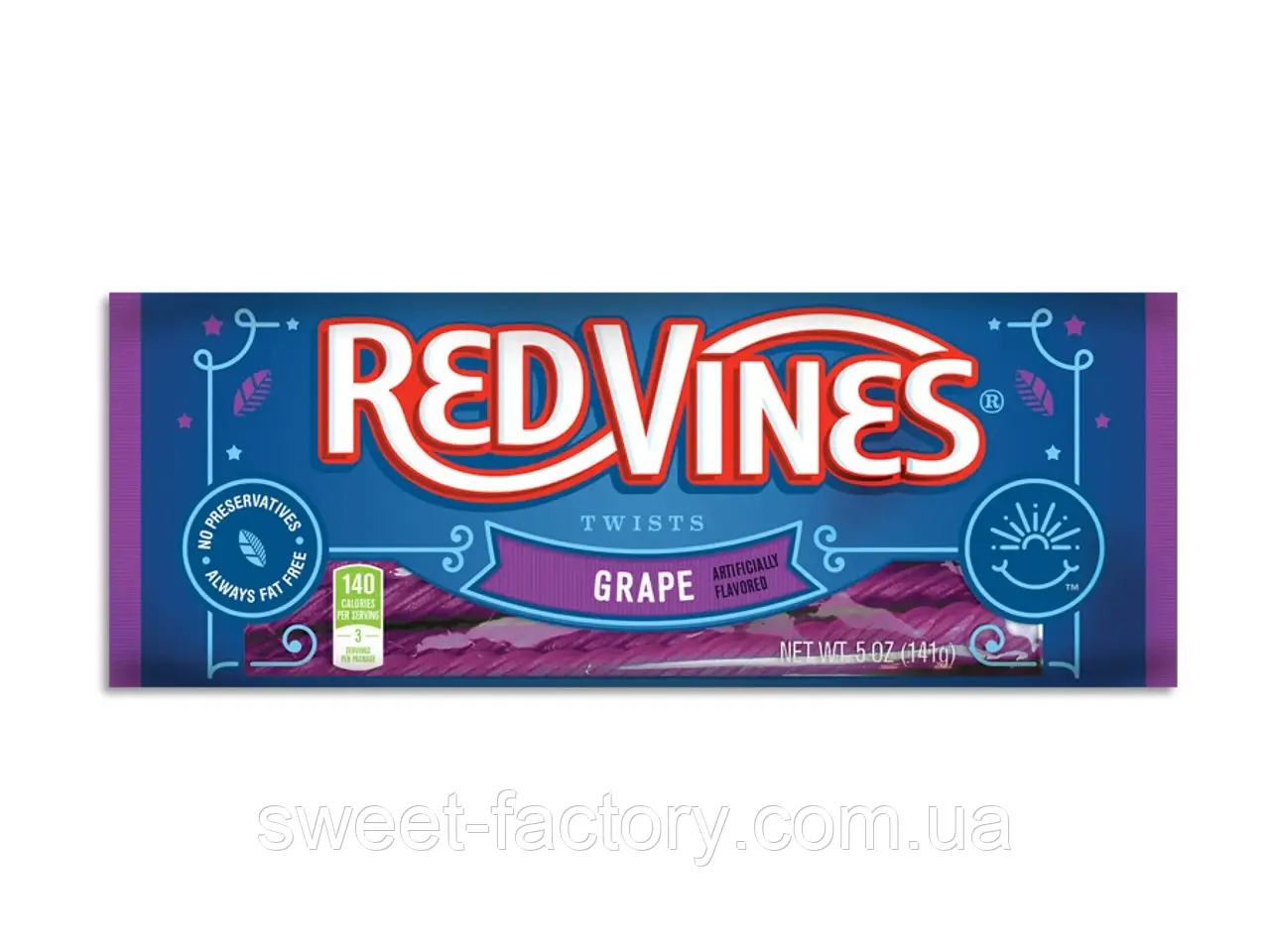 Лакриця Red Vines Twist Grape Виноград 142g, фото 1