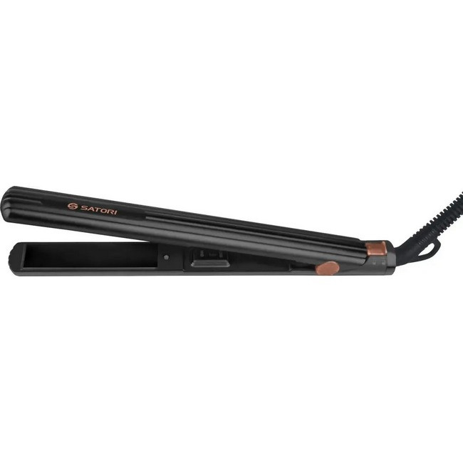 Стайлер для волосся випрямляч Satori SS-3210-BL керамічні пластини Black