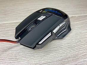 Мишка дротова ігрова G6 з підсвічуванням чорна