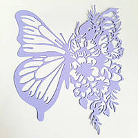 Трубка з картону "Метелик на квітах" 125х150 мм.