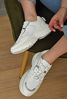 Кроссовки женские белого цвета на шнуровке 155886L GL_55