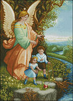 Набор для вышивки крестиком. Размер: 25*35 см Дети с ангелом
