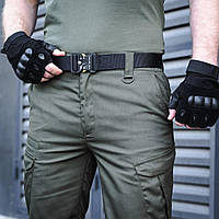 Ремінь пояс тактичний чоловічий армійський для штанів тактичний поясний ремінь чорного кольору добре фіксується