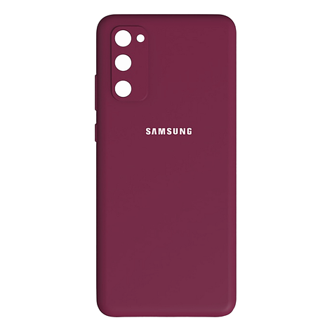 Чохол Silicone Case Premium для Samsung S20 FE Plum (закритий низ), фото 1