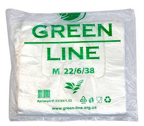 Поліетиленові пакети Green line 100 шт. (22*38 см)