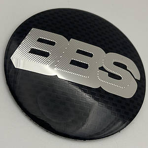 BBS ББС-наклейка для ковпачків 56 мм метал карбон