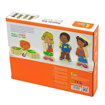Набір магнітів Viga Toys Діти магнітні фігурки(59699VG), фото 4