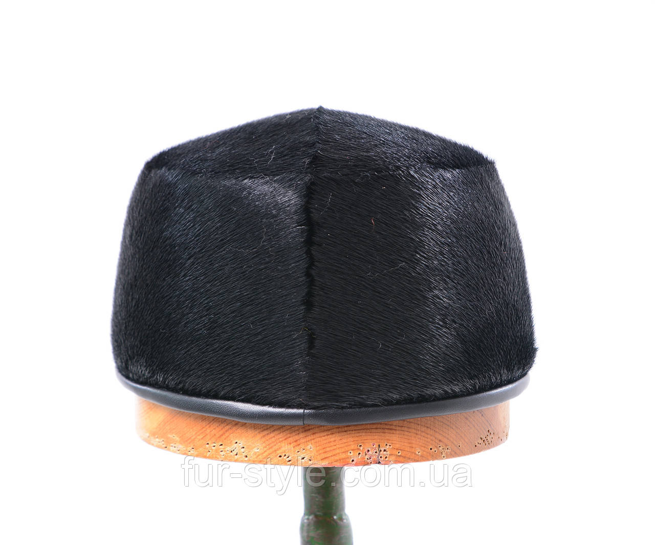 Мужская меховая шапка из натурального меха нерпы "Жокейка" - фото 5 - id-p347546272