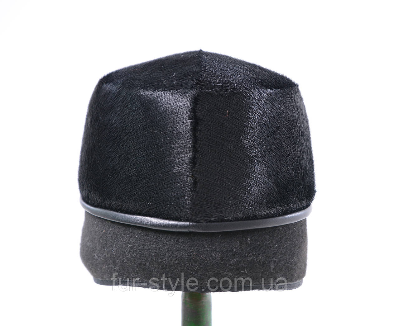 Мужская меховая шапка из натурального меха нерпы "Жокейка" - фото 7 - id-p347546272