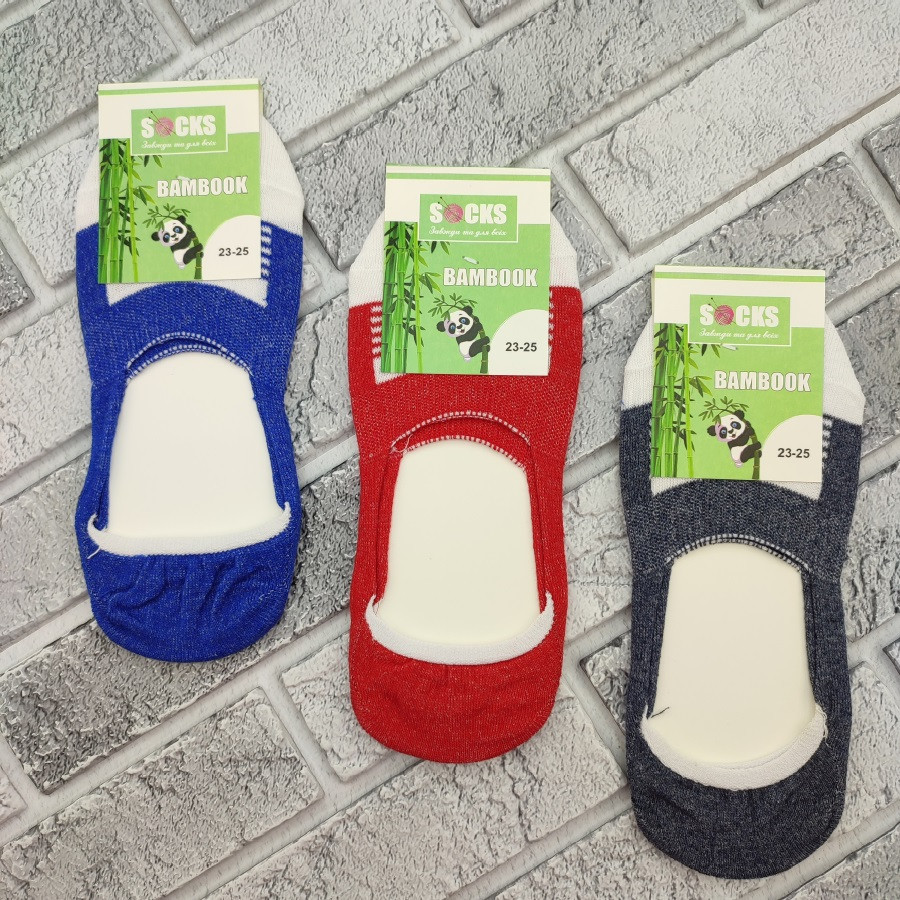 Сліди жіночі весна/осінь р.23-25 кольорове асорті ЖИТОМИР бамбук 30030492, фото 1