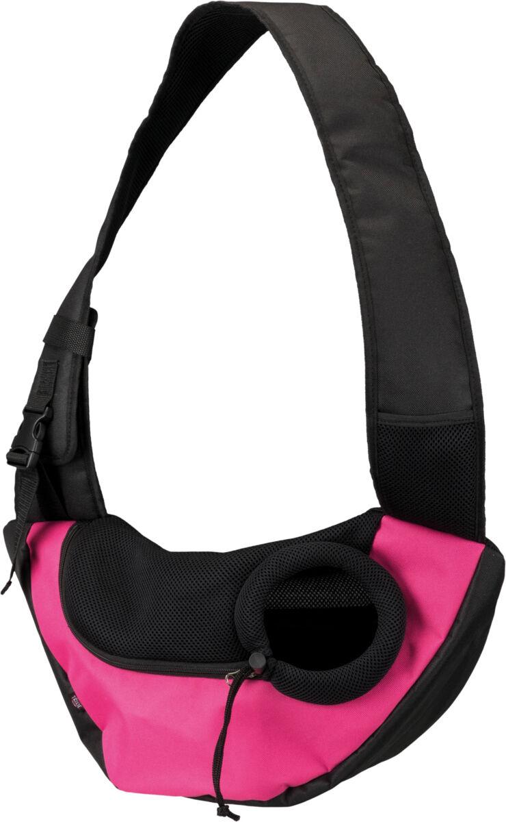 Сумка-переноска для собак та котів вагою до 5 кг Trixie «Sling Front Carrier» 50*25*18 см (рожева), фото 1