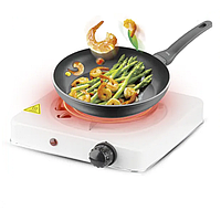 Плита електрична спіральна однокомфоркова настільна Rainberg RB-555 побутова з регулюванням потужності