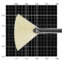 Кисть щетина веерная, №2, длинная ручка, 6007, (4260070002)