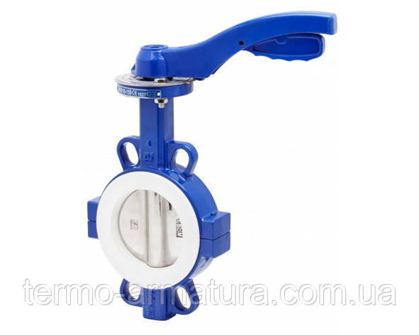 Затвор дисковий Батерфляй Genebre DN 125 PN 10 диск-нж сталь з PTFE ущільненням