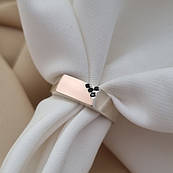 Красива чоловіча срібна печатка перстень зі срібла з камінням