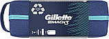 Набір для гоління Gillette Mach 3 Classic (2 касети + гель Soothing Sensitive 200 мл + сумка) 02482, фото 4