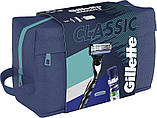 Набір для гоління Gillette Mach 3 Classic (2 касети + гель Soothing Sensitive 200 мл + сумка) 02482, фото 2