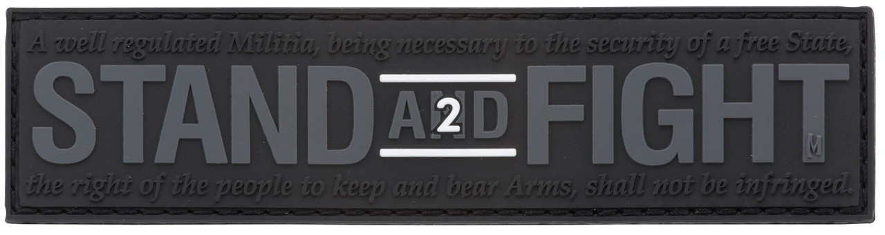 3D гумовий патч STAND AND FIGHT