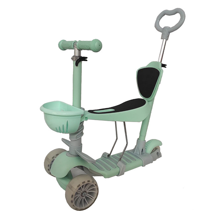 Дитячий триколісний самокат Scooter 5 в 1, Бірюзовий