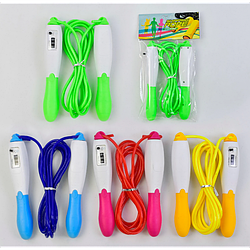 Скакалка C 34202 з вбудованим лічильником, 4 кольори, довжина 290 см