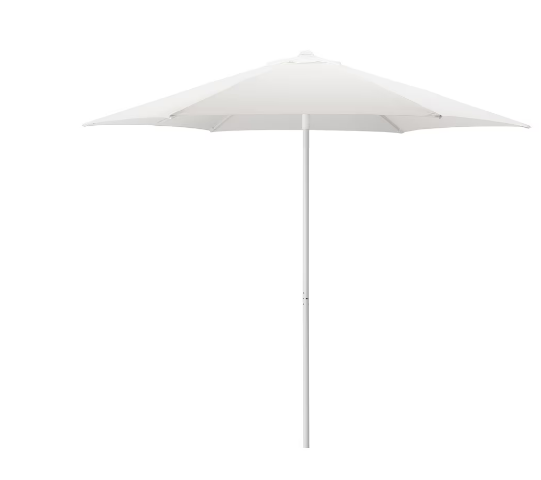 HÖGÖN парасолька біла,270 cm 204.114.30