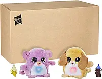 Интерактивные игрушки FurReal Fuzzalots Puppy and Monkey Hasbro Набор мягких игрушек щенок и обезьянка