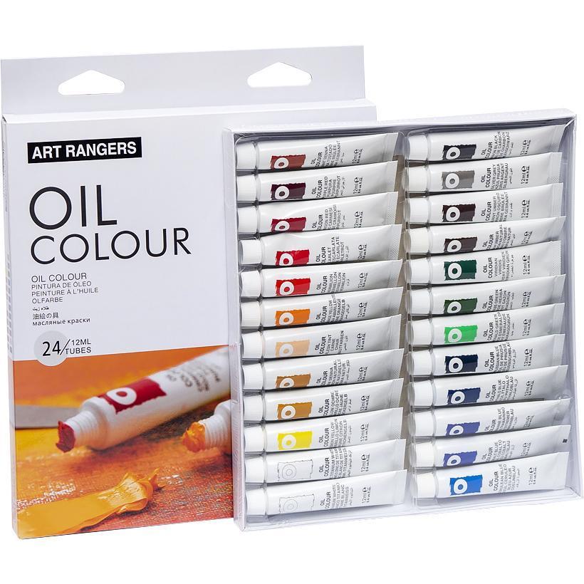 Олійні фарби для малювання Набір "Art ranger" 24 кольори по 12мл у пластикових тюбиках, фото 1