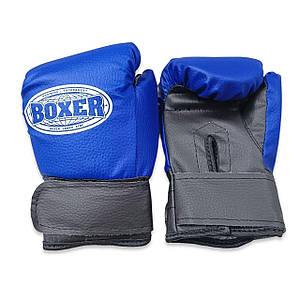 Боксерські рукавички BOXER 4 оz шкірвініл сині