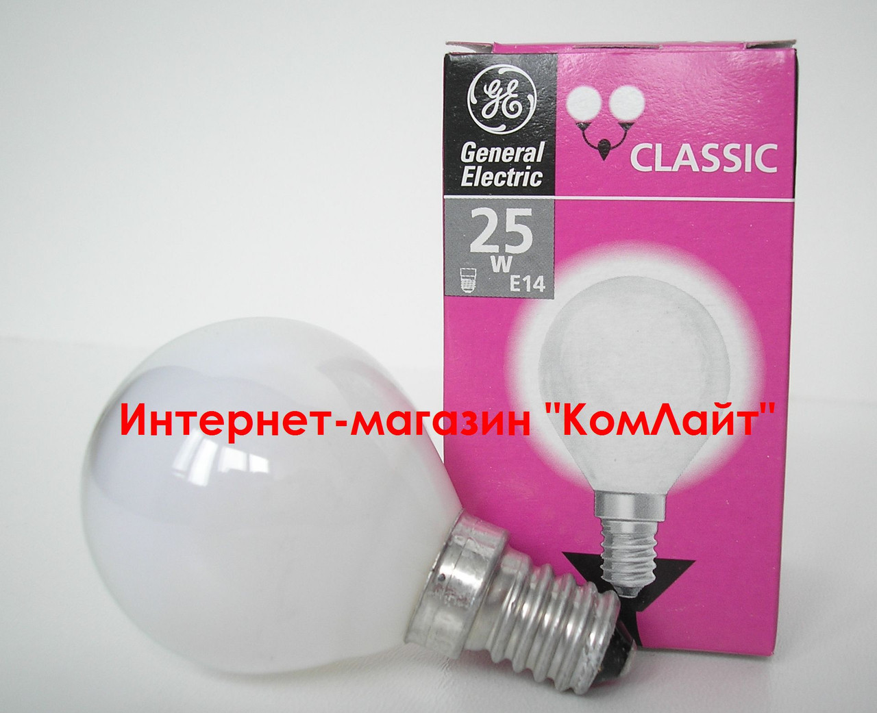 Лампа розжарювання кулька General Electric 25D1/FR/E14 матовий (Угорщина)