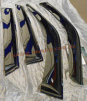 Вітровики (дефлектори вікон) Cobra Tuning на ВАЗ 2190 ГРАНТУ ХБ, ЛІФТБЕК 2014+ Тільки Передні