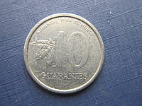 Монета 10 гуарани Парагвай 1978 фауна корова бык