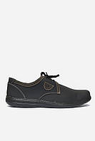 Туфли мужские черные искуственная кожа на шнуровке 150085L GL_55