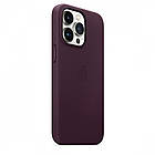 Оригінальний Чохол Apple Leather Case with MagSafe Dark Cerry для iPhone 13 Pro MM1A3ZE/A, фото 3