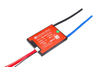 Плата захисту літієвої батареї BMS LiFePO4 12V 4S 40A симетрія в корпусі з балансуванням, фото 1