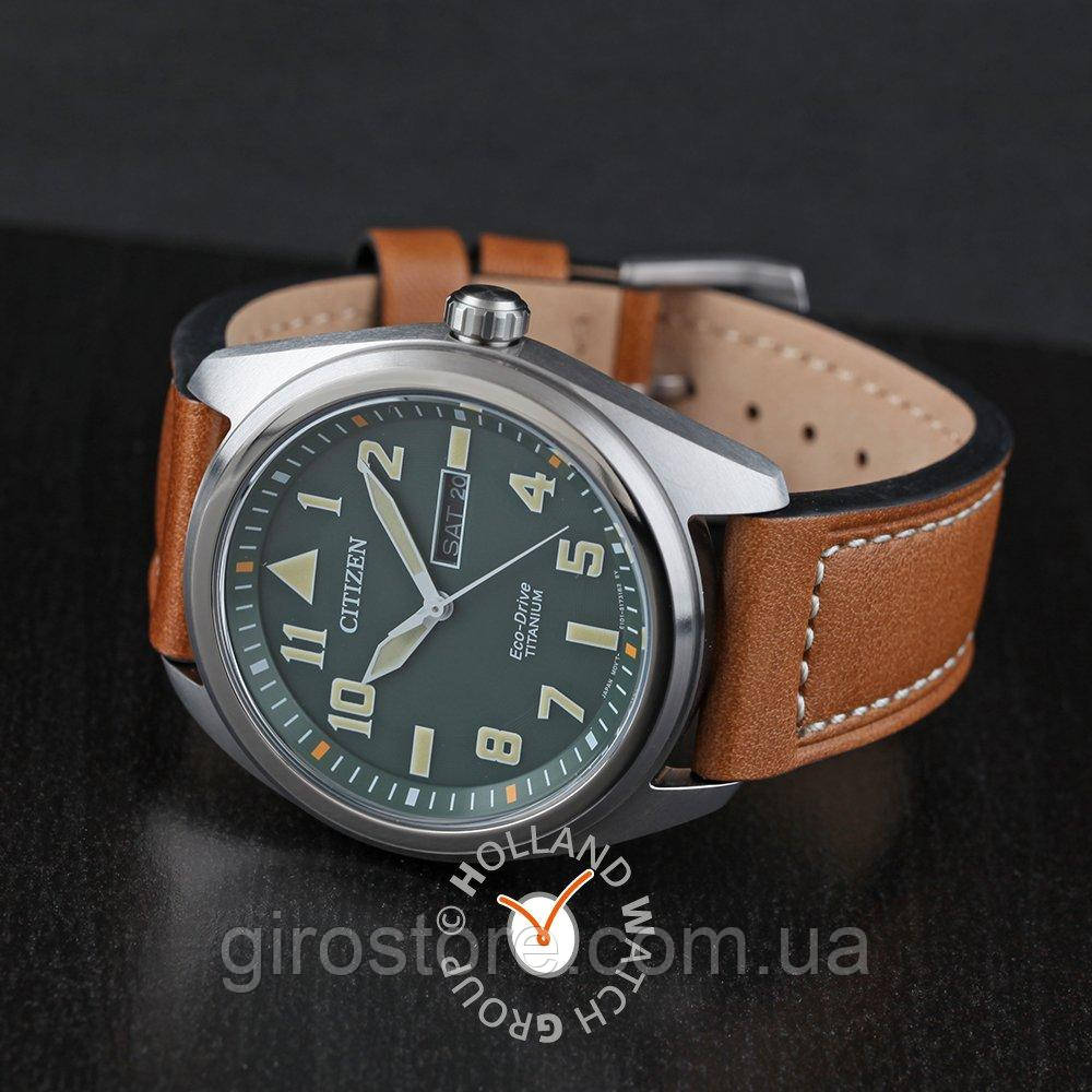 Титановий японський чоловічий годинник Citizen Eco-Drive Garrison BM8560-02X (BM8560-11X) на сонячній батареї, фото 1