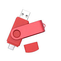 Флешка Jaster Plain 64Gb Red OTG USB - Type-c Flash Drive